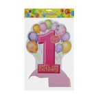 Украшение для стола "Мой первый день рождения", цвет розовый - Фото 2