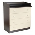 Комод пеленальный детский 804 «Фея 1580», 80х47х92 см., 4 ящика, цвет венге/бежевый - Фото 1