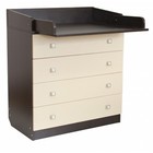 Комод пеленальный детский 804 «Фея 1580», 80х47х92 см., 4 ящика, цвет венге/бежевый - Фото 2