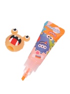 УЦЕНКА Маркер-текстовыделитель «Монстрик», скошенный наконечник, узел 5 мм, оранжевый - Фото 2