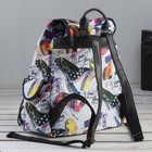 Рюкзак молодёжный, отдел на шнурке, наружный карман, цвет разноцветный - Фото 2