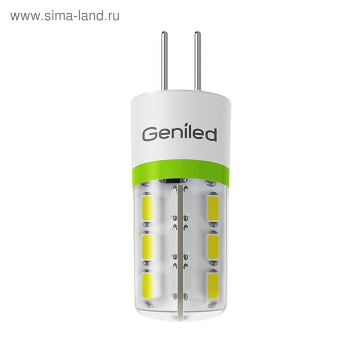 Лампа светодиодная Geniled, 2 Вт, G4, 4200 K, дневной свет - Фото 1