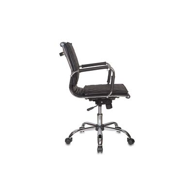 Кресло руководителя CH-991-LOW/BLACK низкая спинка, черный, искусственная кожа