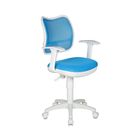 Кресло CH-W797/LB/TW-55 спинка сетка светло-голубой, сиденье светло-голубой - Фото 1
