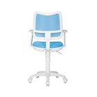 Кресло CH-W797/LB/TW-55 спинка сетка светло-голубой, сиденье светло-голубой - Фото 2