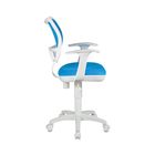 Кресло CH-W797/LB/TW-55 спинка сетка светло-голубой, сиденье светло-голубой - Фото 4