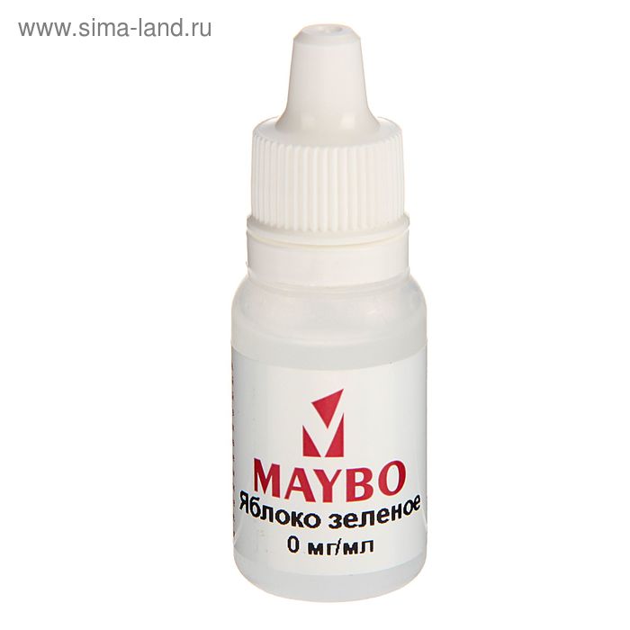 Жидкость для многоразовых ЭИ Maybo, яблоко зеленое, 0 мг, 10 мл - Фото 1
