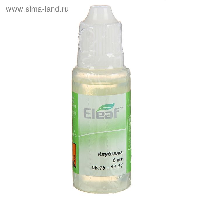Жидкость для многоразовых ЭИ Eleaf, клубника, 6 мг, 20 мл - Фото 1