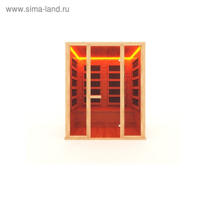 Инфракрасная сауна с пленочным излучателем трехместная 180x105x200 - Фото 1