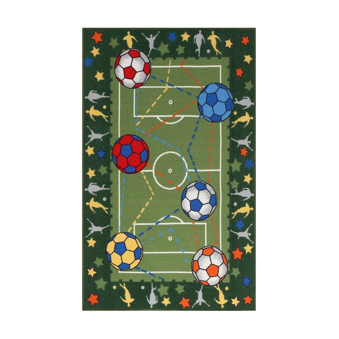 Ковер «Футбол», 100х150 см, зелёный - фото 1906816376