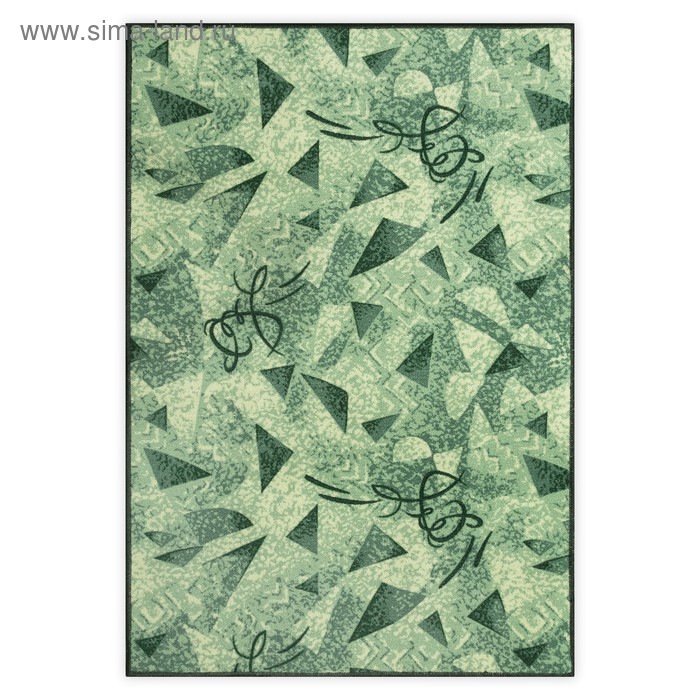 Палас Карамель, размер 200х550 см, цвет зелёный, войлок 195 г/м2 - Фото 1