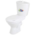 УЦЕНКА Унитаз компакт ЛЗСФ "Универсал Эконом", боковая подводка, косой выпуск, сиденье, шток - Фото 1