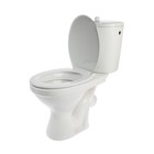 УЦЕНКА Унитаз компакт ЛЗСФ "Универсал Эконом", боковая подводка, косой выпуск, сиденье, шток - Фото 12