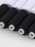 Нитки, 40/2, 300 м, набор 10 шт., чёрный, белый - Фото 4