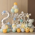 Воздушный шар фольгированный 40" «Цифра 2» - Фото 5