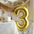 Воздушный шар фольгированный 40" «Цифра 3» - Фото 3