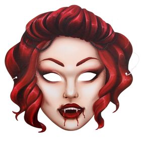 Маска карнавальная «Вампирша»  (артикул 1353902)  большой выбор товаров оптом и в розницу по низким ценам с доставкой