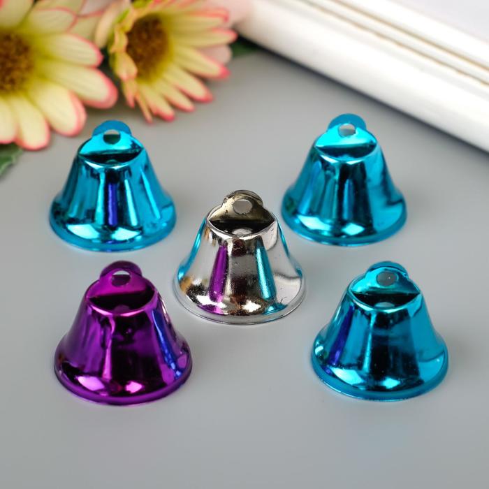 Набор декора для творчества «Колокольчики цветные» d=2.6 см набор 5 шт. - Фото 1