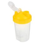 Шейкер спортивный для коктейлей и воды, 550 мл «Мастер К», 17×9 см, желтый - Фото 3