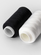 Нитки 40/2, 2 шт., 350 м, чёрный, белый - Фото 4