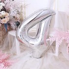 Воздушный шар фольгированный 40" «Цифра 4» - Фото 3