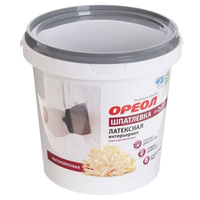 Водно-дисперсионная латексная шпатлёвка «Ореол» (для внутренних работ), 1.5 кг
