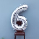 Воздушный шар фольгированный 40" «Цифра 6» - Фото 3