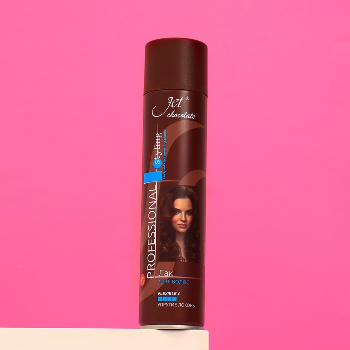 Лак для волос Jet chocolate Flexible maxi Ультрасильная фиксация, 300 мл