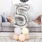 Воздушный шар фольгированный 40" «Цифра 5» - Фото 3