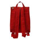 Рюкзак молодёжный на молнии, 1 отдел, 1 наружный карман, красный - Фото 4