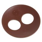 Волшебная пуговица "Матовая дизайн", круг, цвет коричневый в серебре - Фото 2