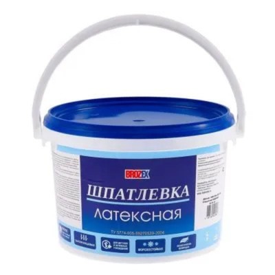 Шпатлёвка латексная Brozex, 3.0 кг