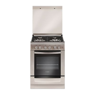 Плита Gefest 6100-02 0004, газовая, 4 конфорки, 52 л, газовая духовка, серебристая