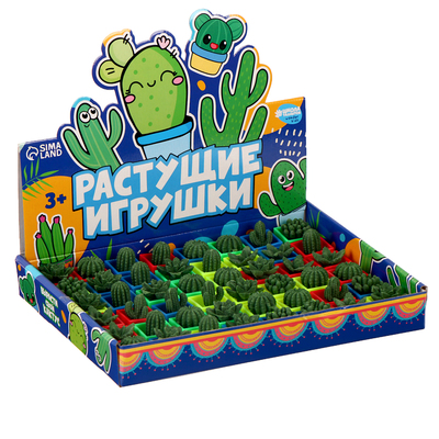 Растущие фигурки «Кактус в горшке», МИКС
