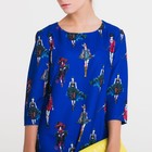 Платье женское 4907 цвет синий, р-р 48 - Фото 5