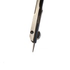 Циркуль стальной для старших классов и студентов GLOBUS Technica, никелированный, латунная карандашная вставка, 125 мм - Фото 3