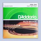 Струны для акустической гитары D`Addario EZ890 AMERICAN BRONZE 85/15  Super Light 9-45 - Фото 1