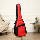 Чехол для гитары классический, c 2-мя ремнями, объёмные карманы, 100 х 39 х 6 см МИКС - Фото 2