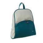 Рюкзак молодёжный на молнии "Вирджиния Мини Light", 1 отдел, наружный карман, цвет зелёный/светло-серый - Фото 1