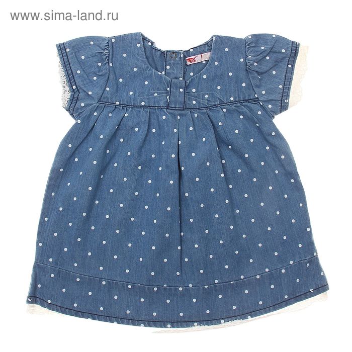 Платье для девочки, рост 74 см (48), цвет голубой  CB 6J007_М - Фото 1