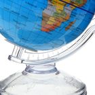 Глобус сувенирный "Копилка", англ. язык, покрытие пвх, D=10 см, 12х10х16 см голубой - Фото 4