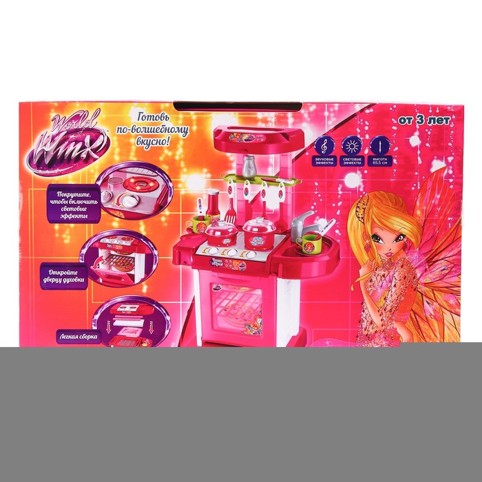 Игровой набор «Модная кухня», WINX, в чемоданчике, с аксессуарами, свет, звук, высота 65,5 см - фото 1906816521