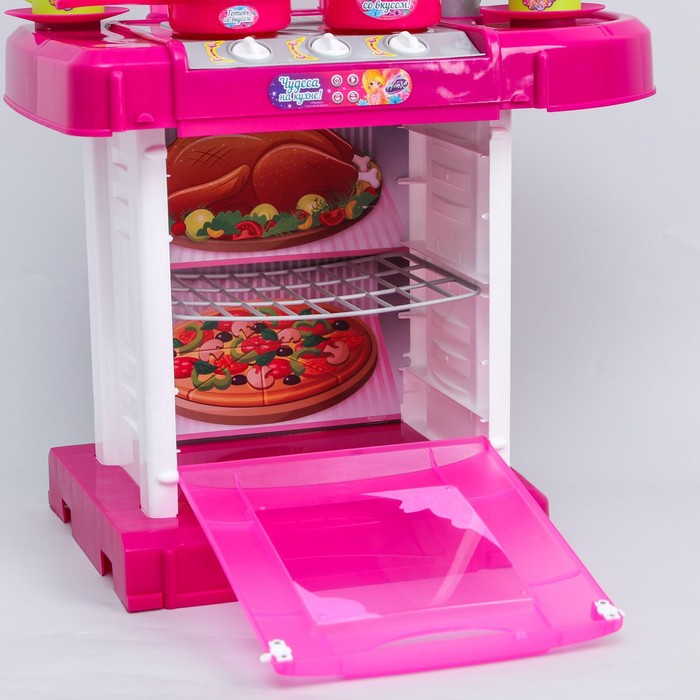 Игровой набор «Модная кухня», WINX, в чемоданчике, с аксессуарами, свет, звук, высота 65,5 см - фото 1906816512