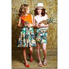 Платье для девочки "Тропические цветы", рост 164 см, цвет оранжевый (арт. 87628б) - Фото 2
