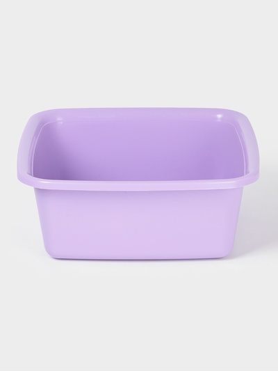 Таз хозяйственный квадратный, 7 л, пластик, МИКС