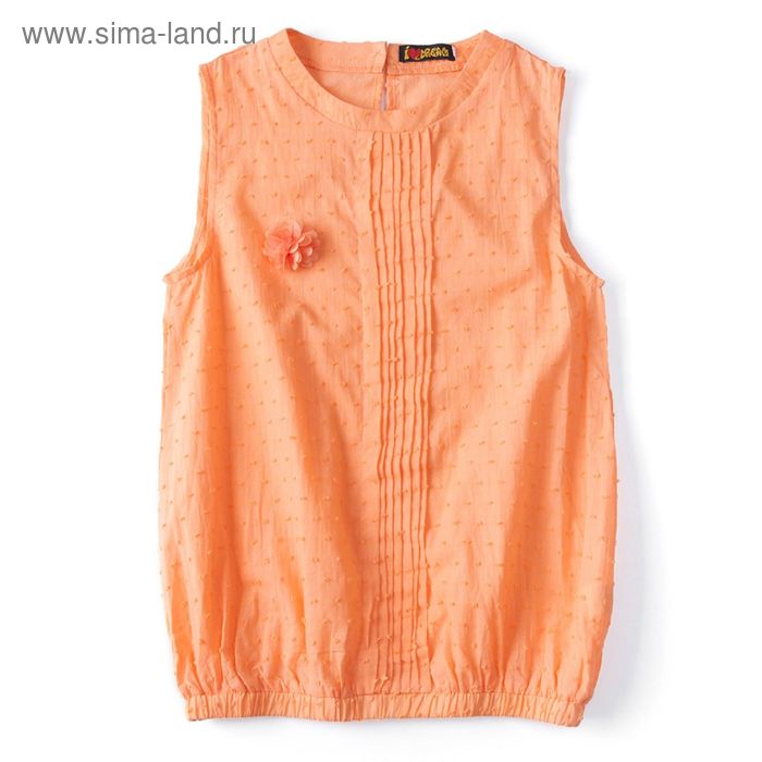 Блуза для девочки "Шитье", рост 158 см, цвет терракот (арт. 87631б) - Фото 1