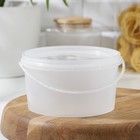 Банка для хранения с герметичной крышкой, 1 л, пластик, прозрачный - Фото 3