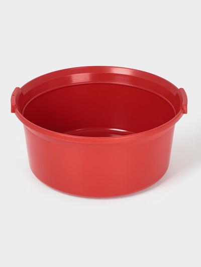 Таз хозяйственный круглый, 15 л, пластик, МИКС