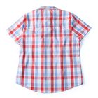 Рубашка для мальчика, рост 140 см, цвет красный, принт клетка (арт. 91023б) - Фото 2