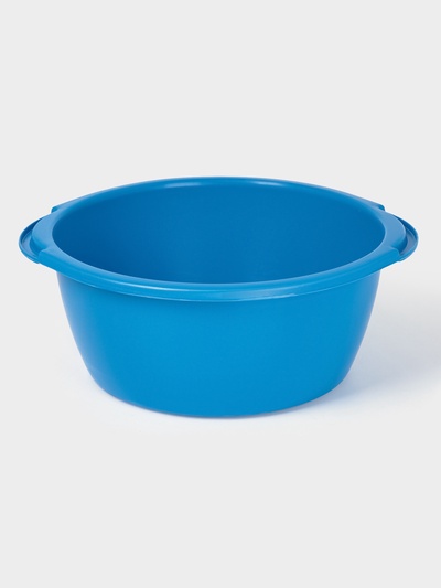 Таз хозяйственный круглый, 13 л, пластик, МИКС